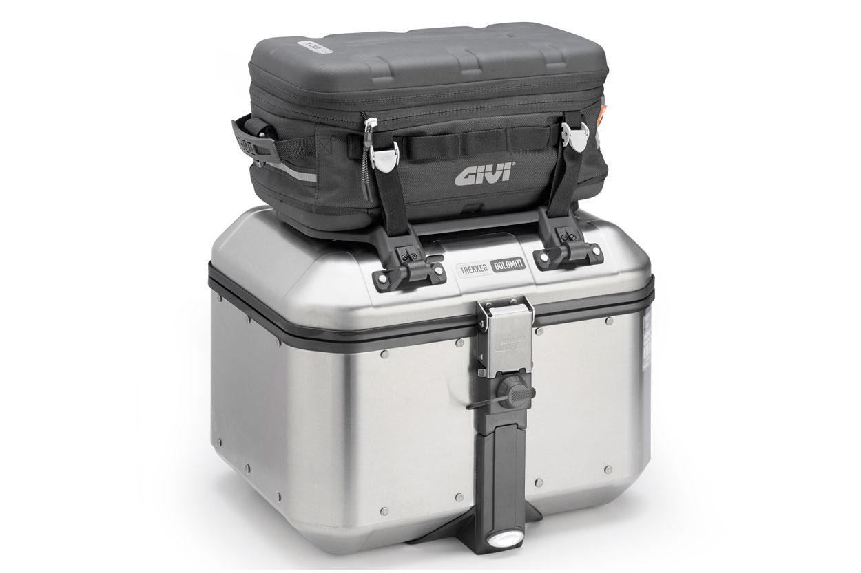 Top Case para moto GIVI Trekker con respaldo