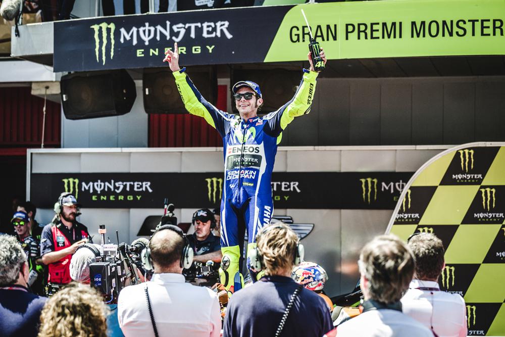 Victoria de Valentino Rossi en el GP de Catalunya