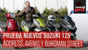 Probamos los nuevos Suzuki 125: Address, Avenis y Burgman Street