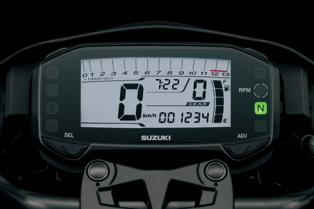 Cuadro de instrumentos de la Suzuki GSX S 125