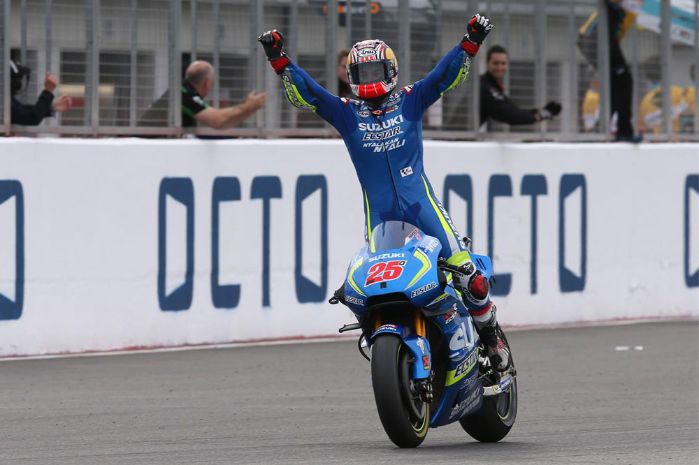 Maverick Viñales logra la victoria para Suzuki en MotoGP
