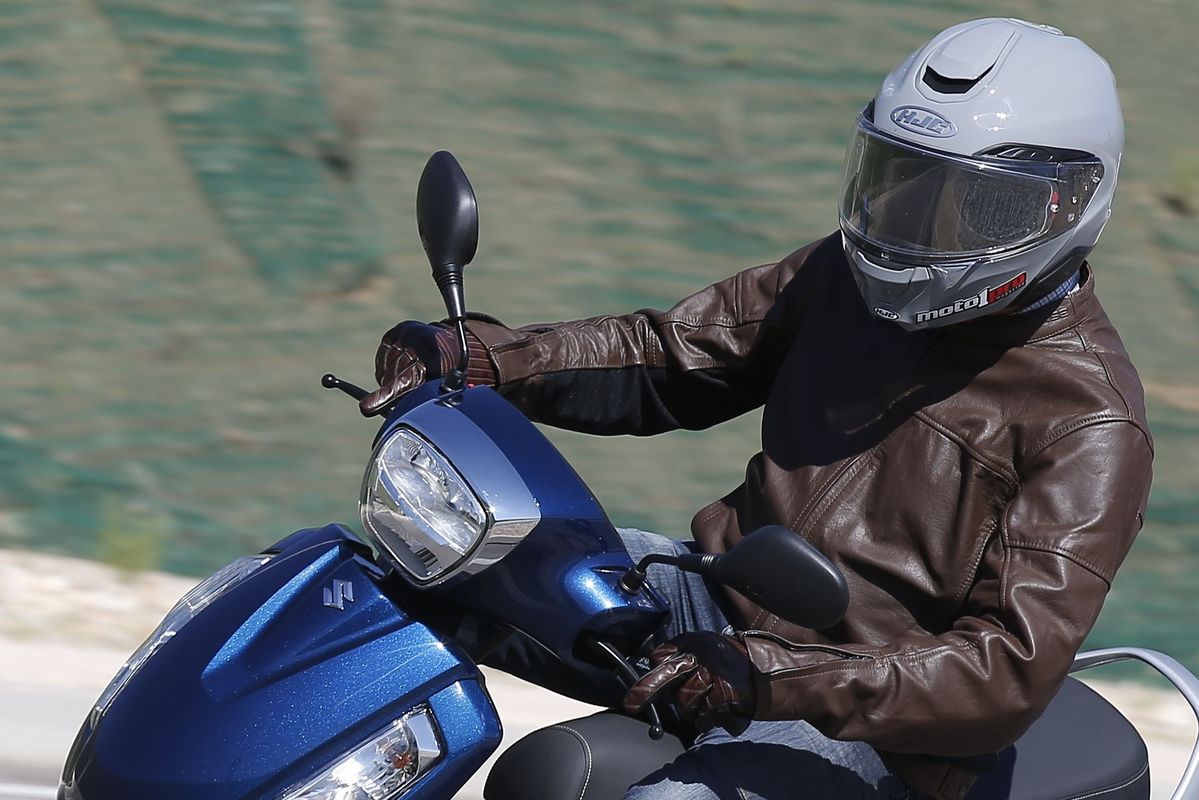 Chaqueta Moto Course Beemer y guantes Rusty Pete: ¡cuero!