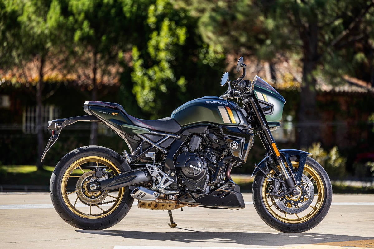 Probamos la  Suzuki GSX 8TT: Retro Spirit para todos