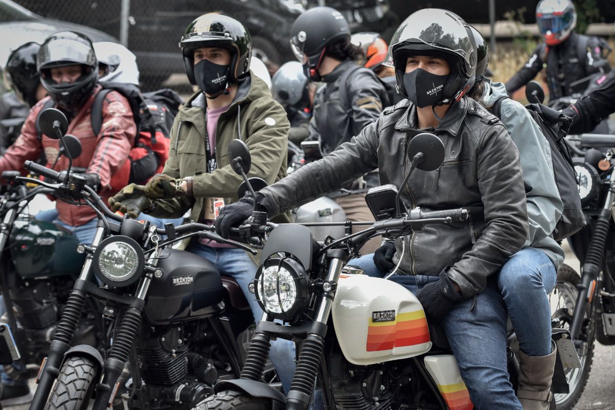 Así fue el primer encuentro entre los motoristas de Brixton en España