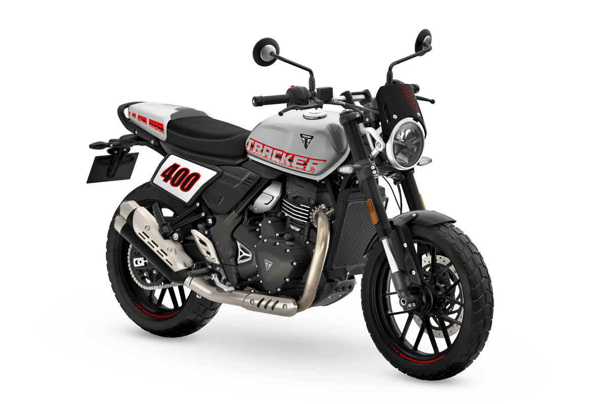 ¡Nuevas Triumph Tracker y Thruxton 400! Flat Track y Café Racer para carnet A2