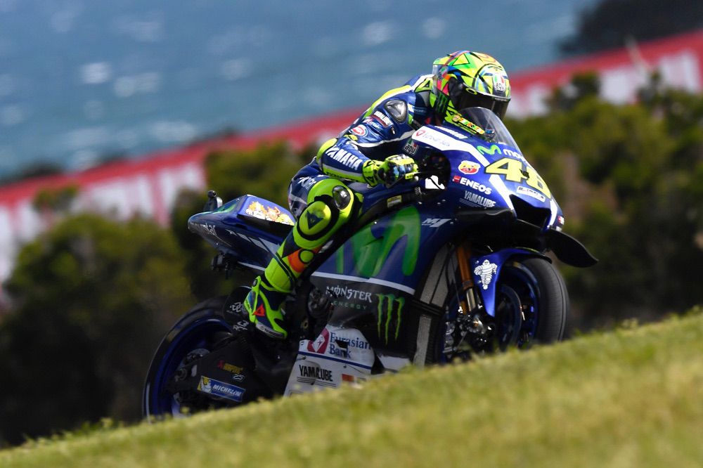 Valentino Rossi durante el GP de Australia de MotoGP Valentino Rossi durante el GP de Australia de MotoGP